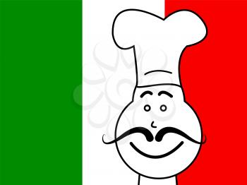 Italy Chef Meaning Cooking In Kitchen And Chefs Whites