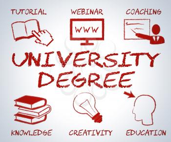 University Degree Meaning Educational Establishment And Studying