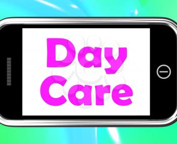 Day Care On Phone Showing Children's Or Toddlers Play