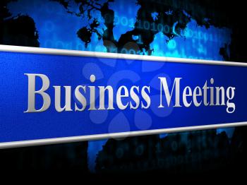 Business Meetings Representing Commercial Session And Agenda