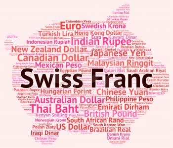 Swiss Franc Showing Foreign Exchange And Chf