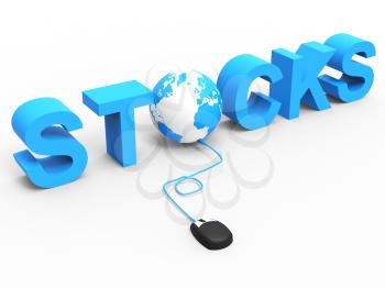 Stock Trades Meaning World Wide Web And Web Site