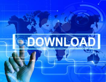 Download Map Displaying Downloads Downloading and Internet Transfer