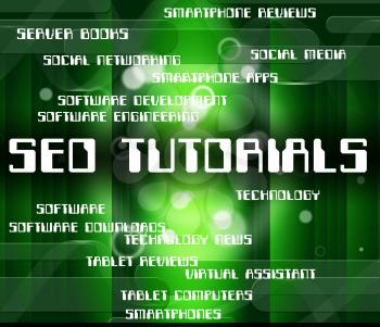Seo Tutorials Showing Optimized Search And Study