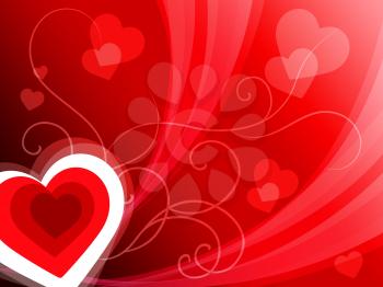 Hearts Background Showing Romantic And Passionate Wallpaper
