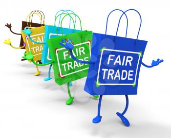 Fair Trade Bags Showing Shopping Equal Deals and Exchange