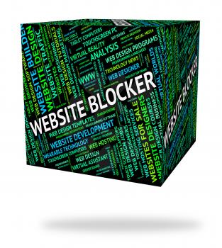 Website Blocker Showing Barricade Domains And Blockers