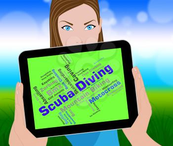 Scuba Diving Meaning Underwater Word And Subaqua 