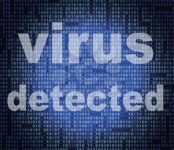 Virus Detected Showing Find Antiviral And Viruses