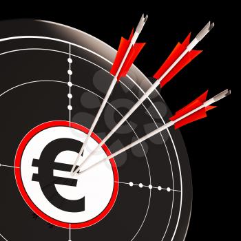 Euro Target Shows Savings Investment And Security In Europe