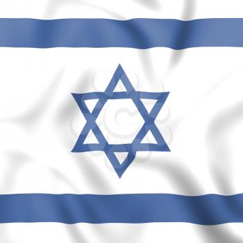 Israel Flag Indicating Middle East And Jewish