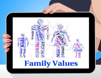 Family Values Indicating Blood Relative And Families