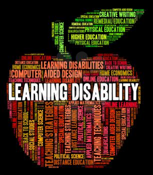 Learning Disability Words Showing Special Needs And Gifted