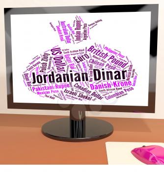 Jordanian Dinar Indicating Foreign Exchange And Market