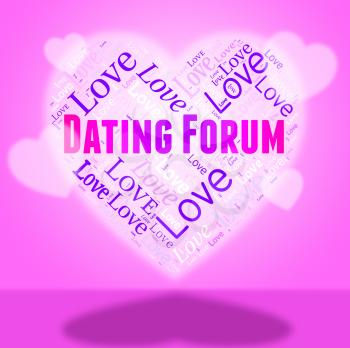 Dating Forum Representing Social Media And Heart