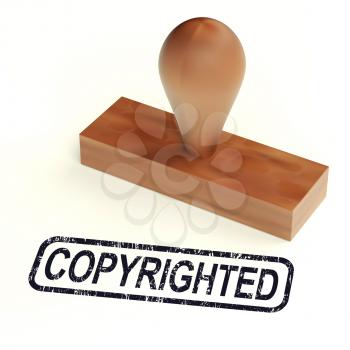 Copyrighted Rubber Stamp Shows Patent