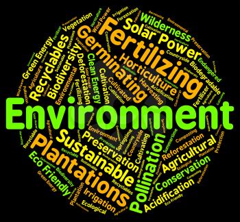 Environment Word Showing Eco Systems And Organism