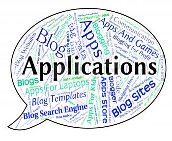 Applications Word Representing Program Apps And Computers