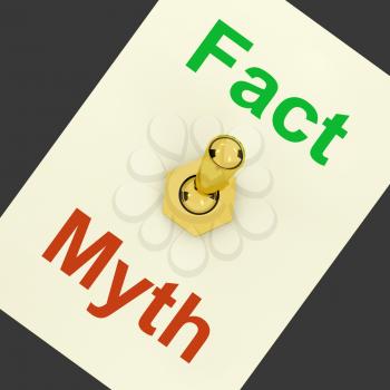 Fact Myth Lever Showing Correct Honest Answers