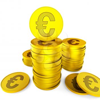 Euro Savings Meaning Finance Save And Monetary