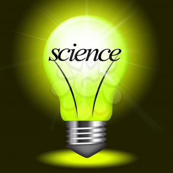 Lightbulb Science Representing Physicist Chemistry And Biologist