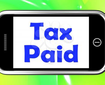 Tax Paid On Phone Showing Duty Or Excise Payment
