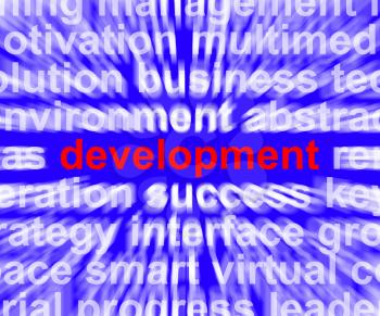 Development Word Showing Improvement Advancement And Growth