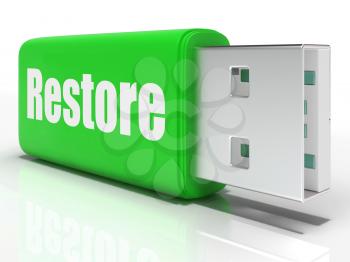 Restore Pen drive Meaning Data Safe Copy Recovery Or Backup