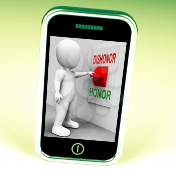 Dishonor Honor Switch Showing Integrity And Morals