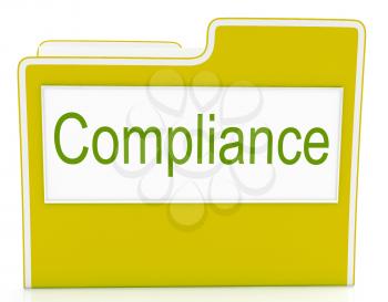 File Compliance Indicating Agree To And Conform
