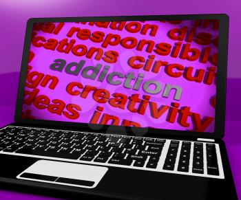 Addiction Screen Meaning Obsession Enslavement Or Dependence