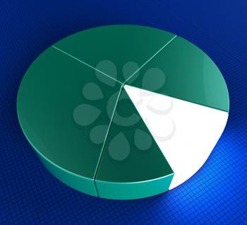 Pie Chart Showing Business Graph And Graphic
