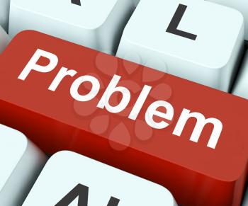Problem Key On Keyboard Meaning Difficulty Dilemma Or Trouble
