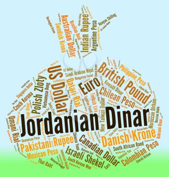 Jordanian Dinar Representing Foreign Currency And Fx 