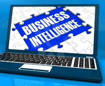 Business Intelligence On Laptop Showing Collecting Client Information Or Obtaining Opportunities