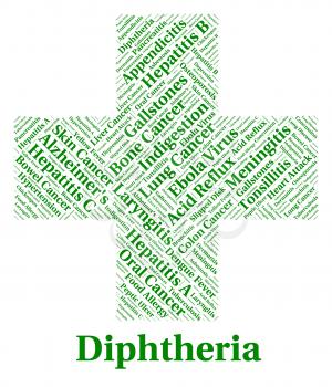 Diphtheria Illness Representing Poor Health And Complaint