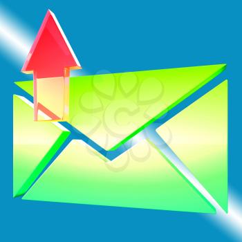 E-mail Symbol Shows Emailing Contacting Send Online