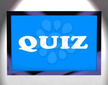 Quiz Screen Meaning Test Quizzes Or Questioning Online
