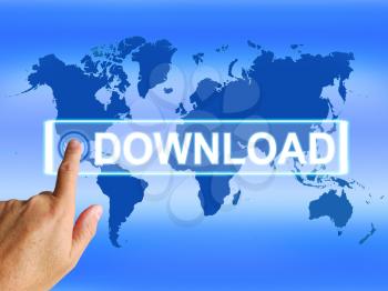 Download Map Showing Downloads Downloading and Information Transfer