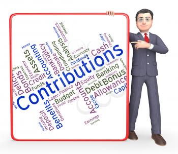 Contributions Word Meaning Volunteer Support And Contributors 