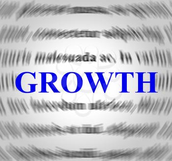 Growth Definition Indicating Increase Meant And Development