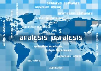 Analysis Paralysis Showing Data Analytics And Word