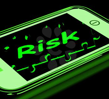 Risk On Smartphone Shows Unstable Situation Or Monetary Crisis