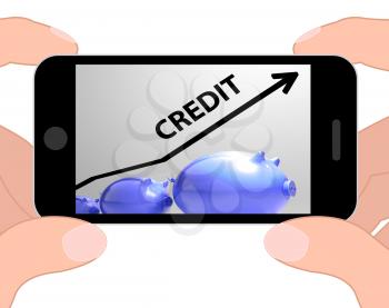 Credit Arrow Displaying Lending Debt And Repayments