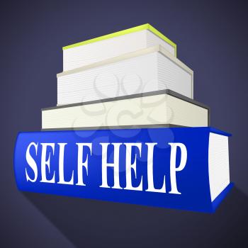 Self Help Book Showing Helps Answers And I