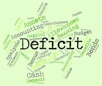 Deficit Word Meaning Financial Obligation And Finance 
