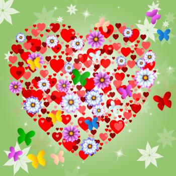 Floral Hearts Meaning Valentine's Day And Creature