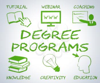 Degree Programs Indicating Web Site And Bachelors