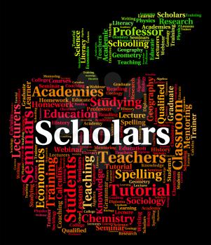 Scholars Word Representing Learned Persons And Text
