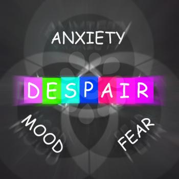 Despair Displaying a Mood of Fear and Anxiety